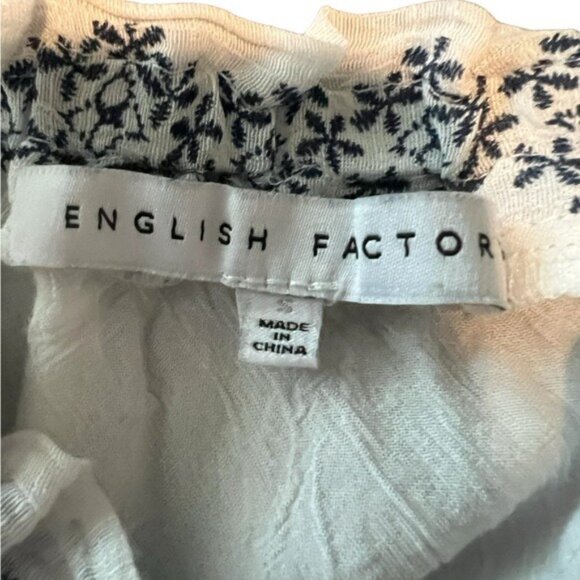 English‎ Factory Womens Off Shoulder Top Blouse Tunic M Bell Sleeves - Picture 3 of 9